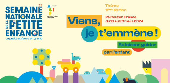 Bandeau présentant la manifestation nationale La Semaine de  la Petite Enfance